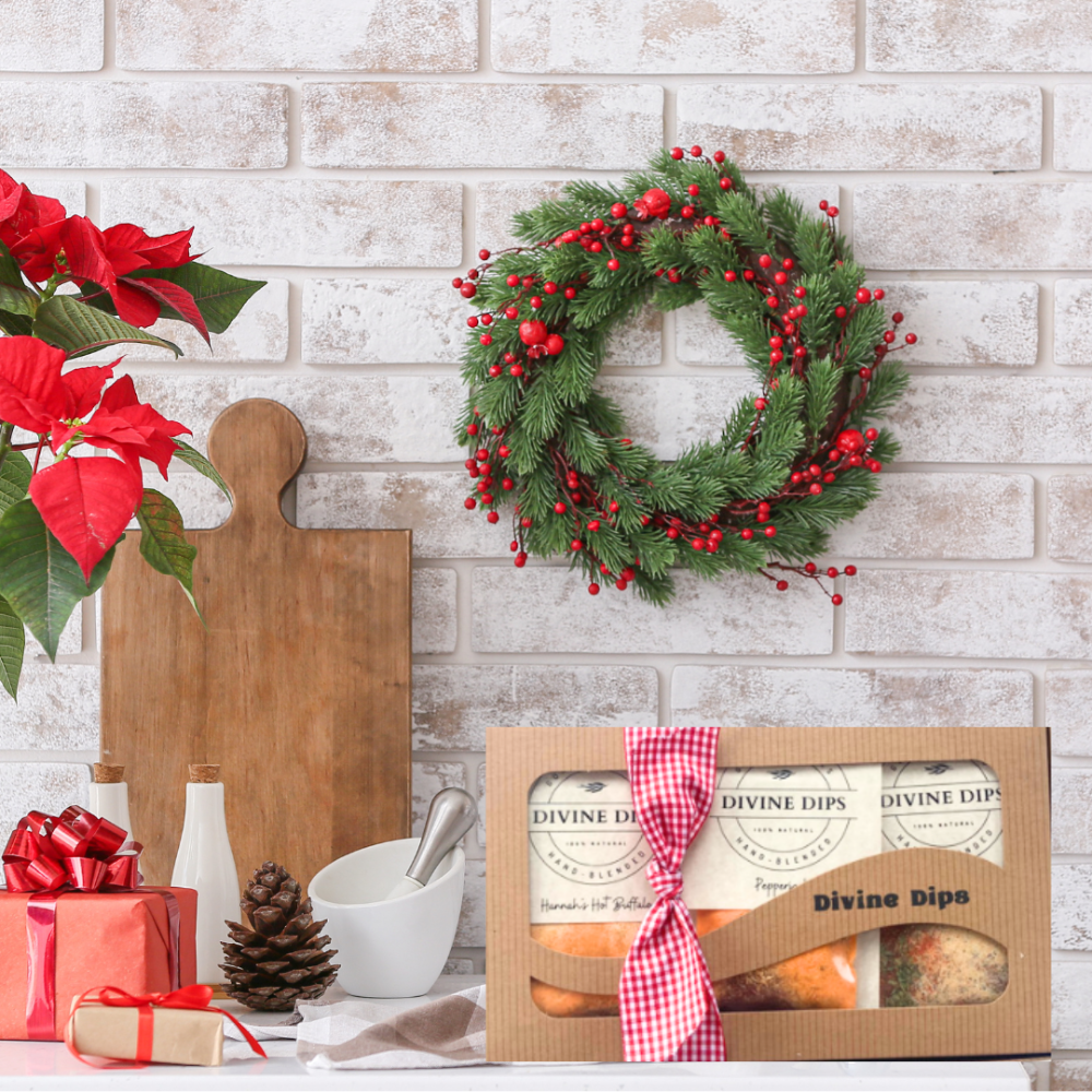 Divine Dips' "Authentic Italian Trio" Set in a holiday setting