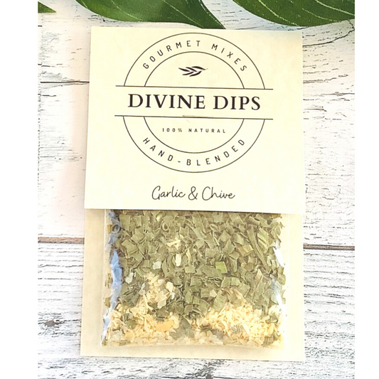 Garlic & Chive seasoning dip mix in package