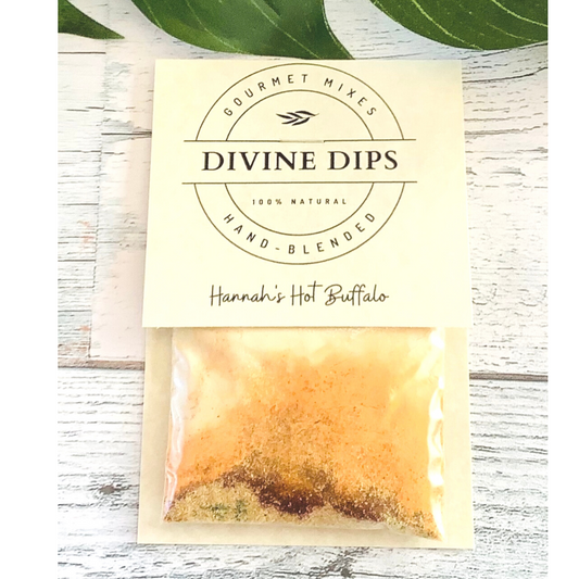 Hannah's hot buffalo seasoning dip mix in package
