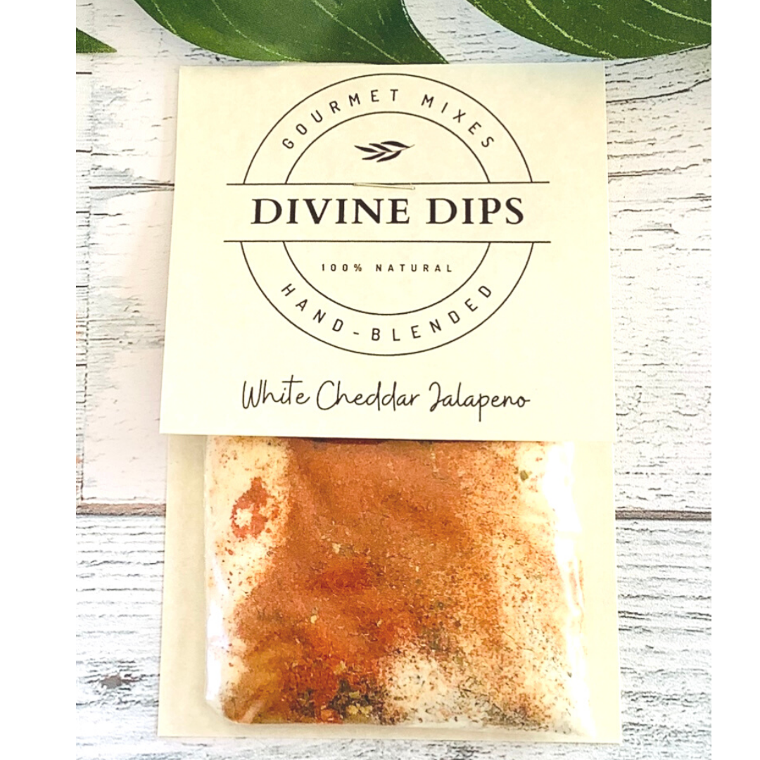 White CHeddar Jalapeno seasoning dip mix in package