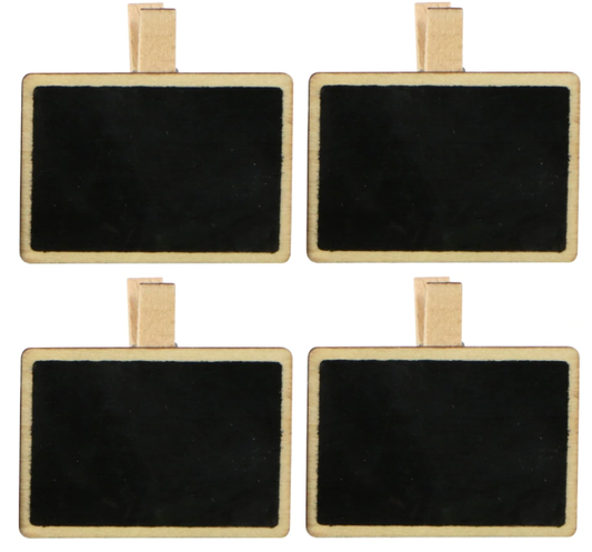 Chalkboard Clip Signs - 4 Set
